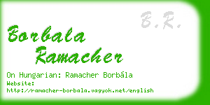 borbala ramacher business card